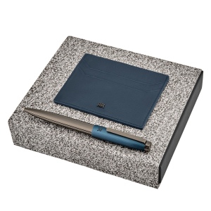 Parure CERRUTI 1881 (stylo bille & porte-cartes)