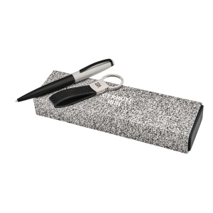 Parure CERRUTI 1881 (stylo bille & porte-clefs)