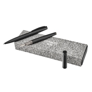 Parure Jefferson Black (stylo bille & stylo plume)