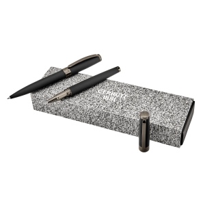 Parure Easton Black (stylo bille & stylo roller)