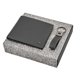 Parure Jefferson Grey (porte-clefs & portefeuille)