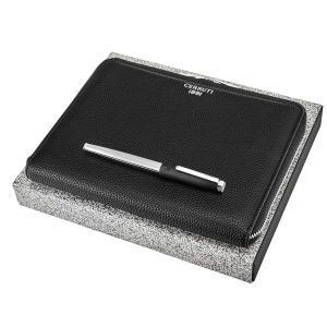 Parure CERRUTI 1881 (stylo roller & conférencier A5)