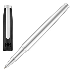 Stylo roller Rivington Black & Chrome
