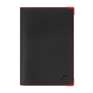 Porte carte grise 2 volets - Façon Maroquinerie - Gomme Unie - Embossage