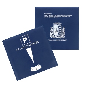 Disque européen de stationnement PVC - Gomme Unie