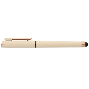 Stylo gel stylet York, plastique recyclé, finition bronze (+Sérigraphie) 12