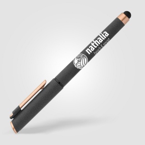 Stylo gel stylet York, plastique recyclé, finition bronze (+Sérigraphie) 15