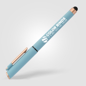 Stylo gel stylet York, plastique recyclé, finition bronze (+Sérigraphie) 17