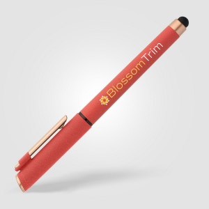 Stylo gel stylet York, plastique recyclé, finition bronze (+Sérigraphie) 4