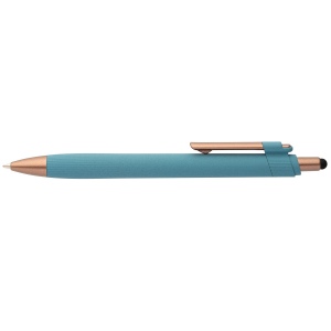 Stylo bille stylet York, plastique recyclé, finition bronze (+Sérigraphie) 12