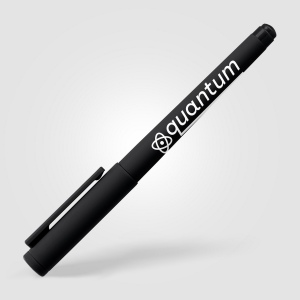 Stylo gel Aeris, plastique recyclé, monochrome (+Sérigraphie) 19