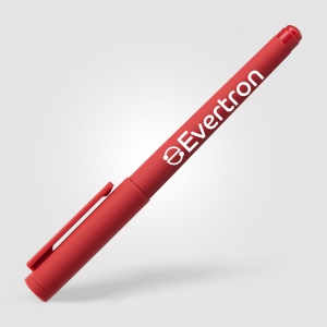 Stylo gel Aeris, plastique recyclé, monochrome (+Sérigraphie) 24