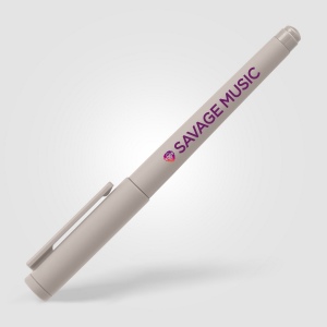 Stylo gel Aeris, plastique recyclé, monochrome (+Sérigraphie) 6