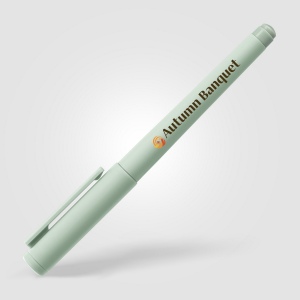 Stylo gel Aeris, plastique recyclé, monochrome (+Sérigraphie) 4