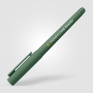 Stylo gel Aeris, plastique recyclé, monochrome (+Sérigraphie) 3