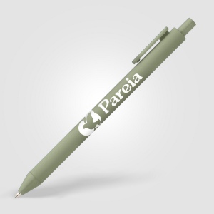 Stylo Bloom en plastique recyclé avec corps soft-touch et mécanisme rétractable (+Sérigraphie) 23