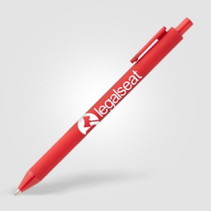 Stylo Bloom en plastique recyclé avec corps soft-touch et mécanisme rétractable (+Sérigraphie) 29