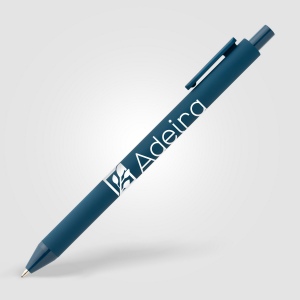 Stylo Bloom en plastique recyclé avec corps soft-touch et mécanisme rétractable (+Sérigraphie) 33