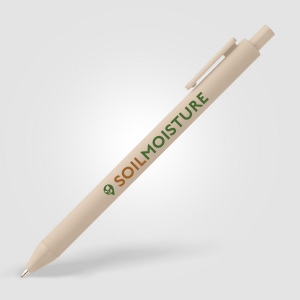 Stylo Bloom en plastique recyclé avec corps soft-touch et mécanisme rétractable (+Sérigraphie) 10