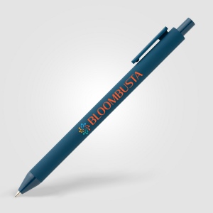 Stylo Bloom en plastique recyclé avec corps soft-touch et mécanisme rétractable (+Sérigraphie) 11