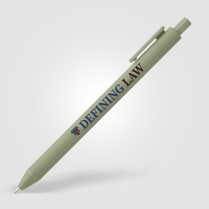 Stylo Bloom en plastique recyclé avec corps soft-touch et mécanisme rétractable (+Sérigraphie) 6