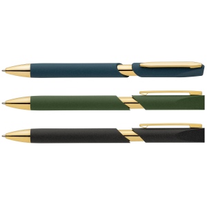 Stylo Aurelia avec finitions dorées en plastique recyclé (+Tampographie) 9