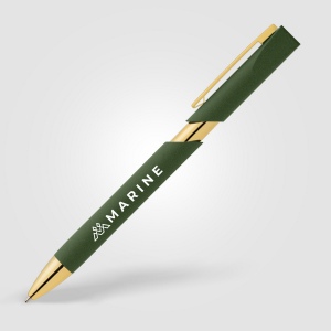 Stylo Aurelia avec finitions dorées en plastique recyclé (+Tampographie) 11