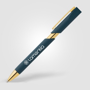 Stylo Aurelia avec finitions dorées en plastique recyclé (+Tampographie) 12