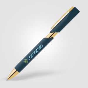 Stylo Aurelia avec finitions dorées en plastique recyclé (+Tampographie) 4