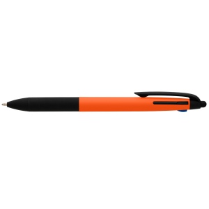 Stylo Malta 3-en-1 en plastique recyclé avec grip néon et multi-encres (+Tampographie) 10
