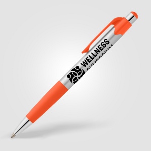 Stylo Smoothy en plastique recyclé avec grip coloré (+Sérigraphie) 14