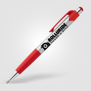 Stylo Smoothy en plastique recyclé avec grip coloré (+Sérigraphie) 16