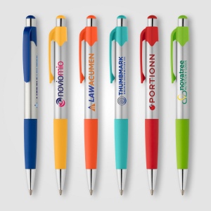 Stylo Smoothy en plastique recyclé avec grip coloré (+Sérigraphie) 8