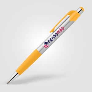 Stylo Smoothy en plastique recyclé avec grip coloré (+Sérigraphie) 7