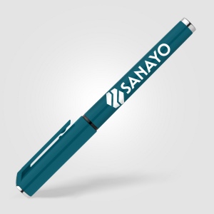 Stylo gel monochrome Islander en plastique recyclé (+Sérigraphie) 18