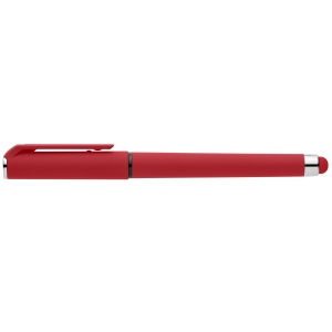 Stylo Islander en plastique recyclé avec grip gel monochrome (+Sérigraphie) 20