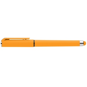 Stylo Islander en plastique recyclé avec grip gel monochrome (+Sérigraphie) 22