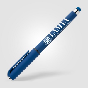Stylo Islander en plastique recyclé avec grip gel monochrome (+Sérigraphie) 11