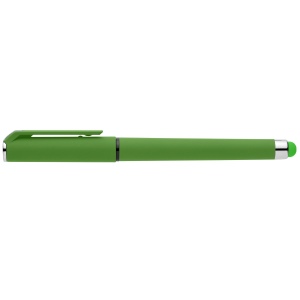 Stylo Islander en plastique recyclé avec grip gel monochrome (+Sérigraphie) 12
