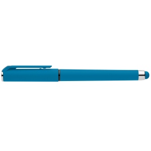 Stylo Islander en plastique recyclé avec grip gel monochrome (+Sérigraphie) 14