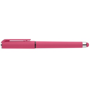 Stylo Islander en plastique recyclé avec grip gel monochrome (+Sérigraphie) 18