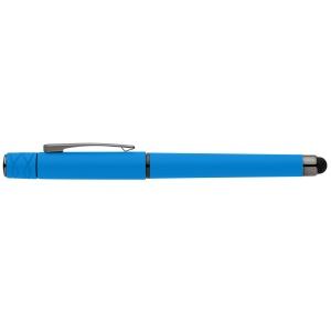 Stylo Tavi en plastique recyclé avec stylet et fidget spinner à encre gel (+Sérigraphie) 11