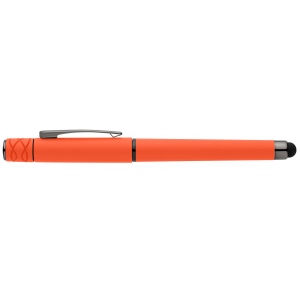 Stylo Tavi en plastique recyclé avec stylet et fidget spinner à encre gel (+Sérigraphie) 12