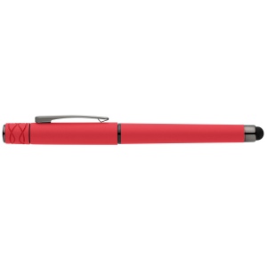 Stylo Tavi en plastique recyclé avec stylet et fidget spinner à encre gel (+Sérigraphie) 13