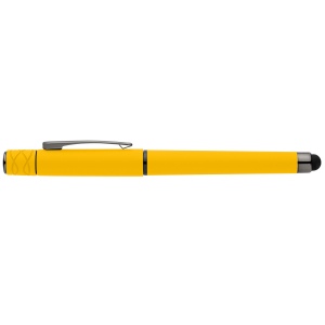 Stylo Tavi en plastique recyclé avec stylet et fidget spinner à encre gel (+Sérigraphie) 14