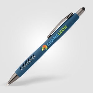 Stylo Avalon en plastique recyclé avec finition pierre et stylet (+4 Colour Inkjet) 6