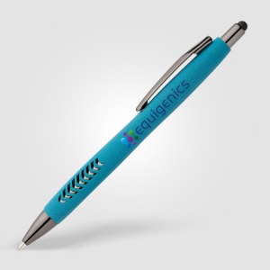 Stylo Avalon en plastique recyclé avec finition pierre et stylet (+4 Colour Inkjet) 5