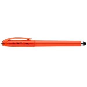 Stylo Prism en plastique recyclé avec stylet, boule anti-stress et encre gel (+Sérigraphie) 13