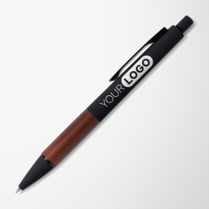 Stylo Tide en plastique recyclé avec grip en bois d’acacia (+Sérigraphie) 13