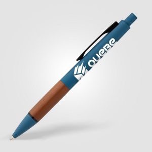 Stylo Tide en plastique recyclé avec grip en bois d’acacia (+Sérigraphie) 15